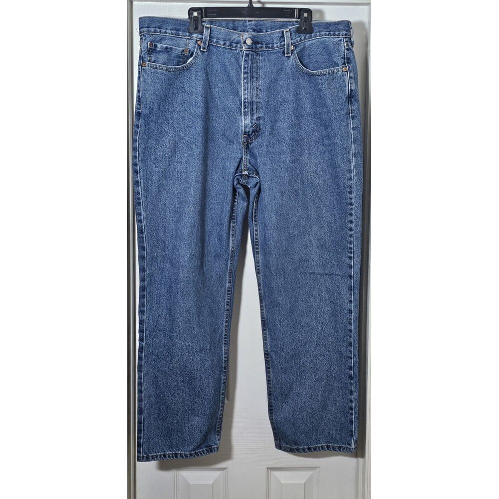 Levi's 550 Loose‎ Fit Tapered Leg Jeans Men's Size 40x30 Blue Denim